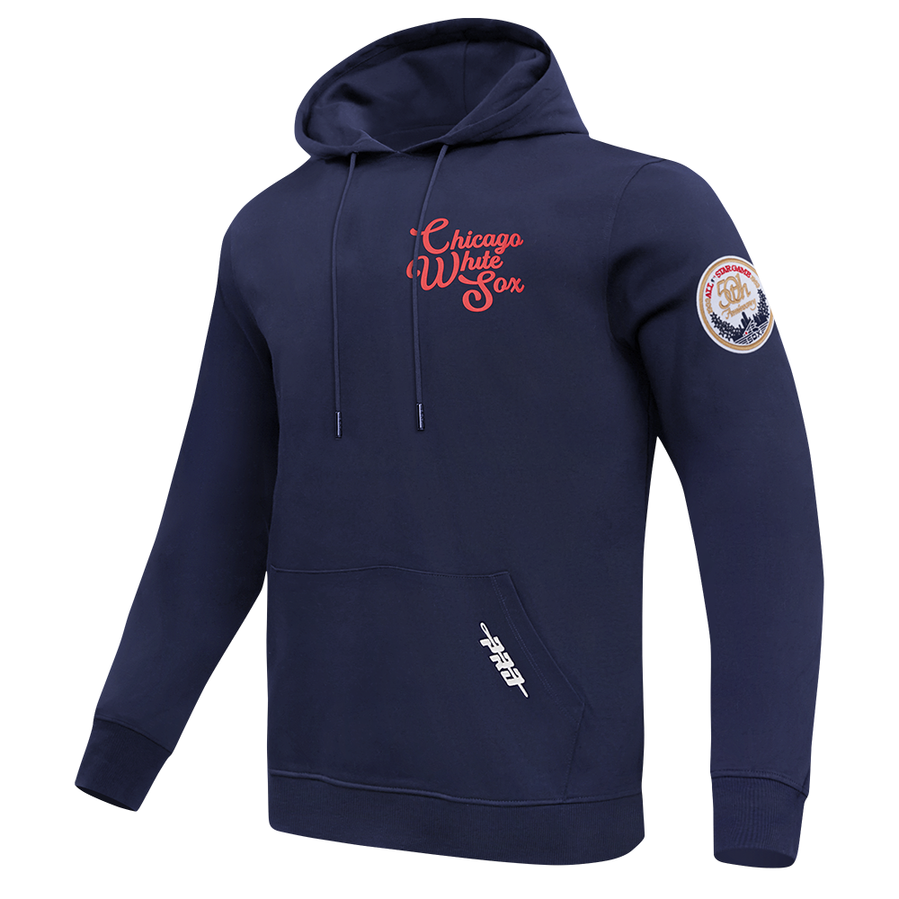MLB CHICAGO WHITE SOX SOUVENIR CHANDAIL À CAPUCHON EN MOLLETON POUR HOMME (MARINE MINUIT)