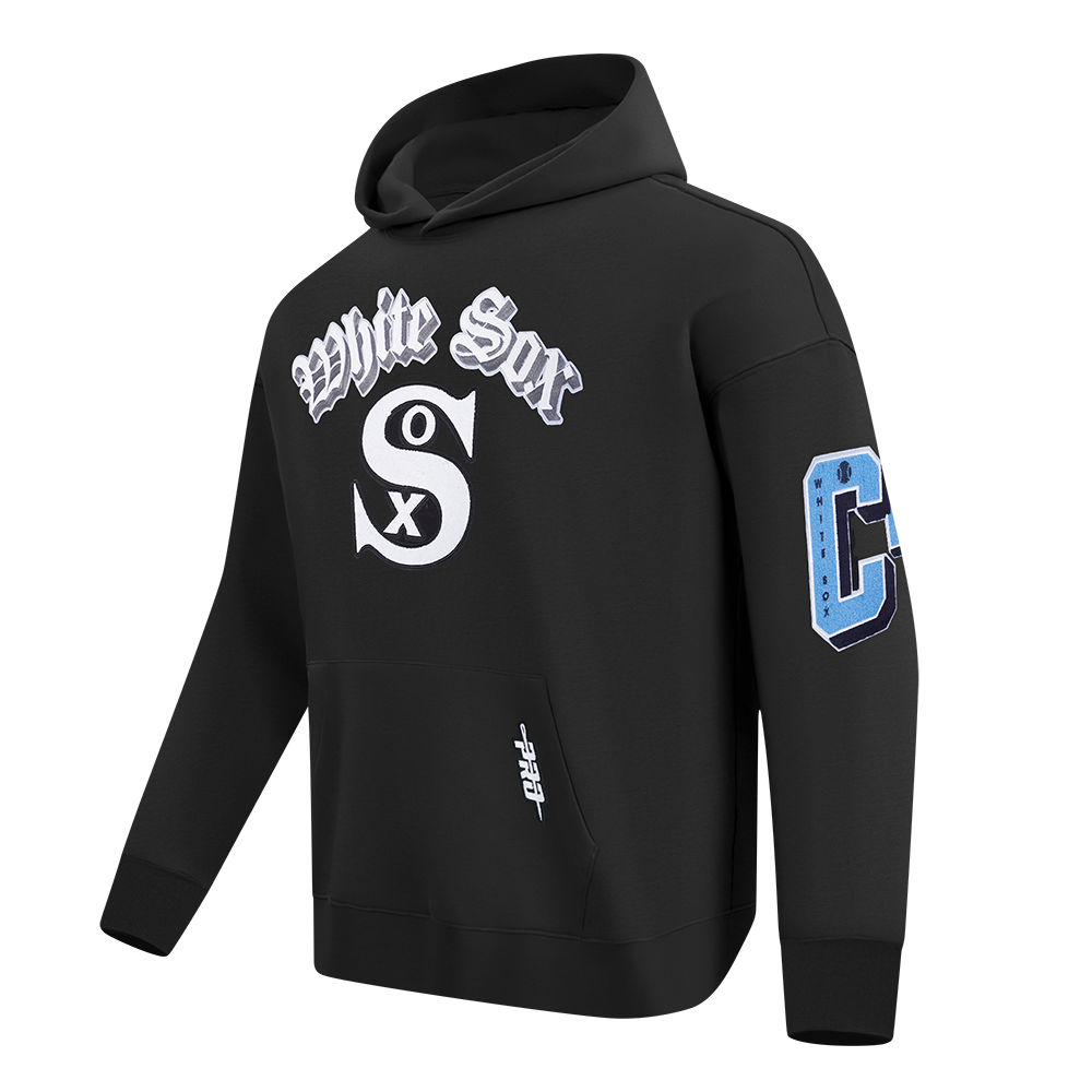 MLB CHICAGO WHITE SOX BEST OF CHANDAIL À CAPUCHON EN MOLLETON À ÉPAULES TOMBANTES POUR HOMME (NOIR)