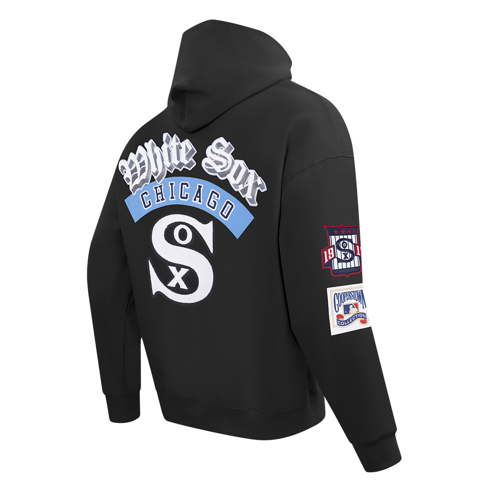 MLB CHICAGO WHITE SOX BEST OF CHANDAIL À CAPUCHON EN MOLLETON À ÉPAULES TOMBANTES POUR HOMME (NOIR)