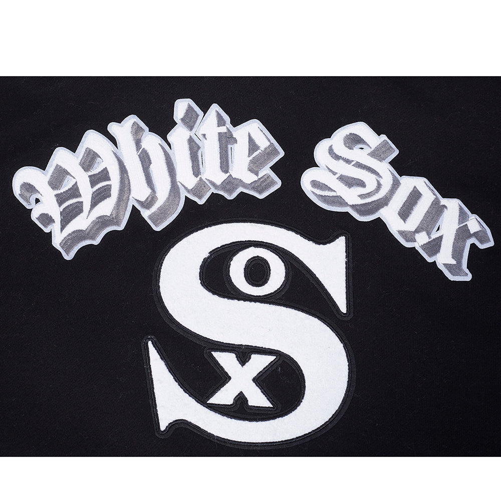 MLB CHICAGO WHITE SOX BEST OF CHANDAIL À CAPUCHON EN MOLLETON À ÉPAULES TOMBANTES POUR HOMME (NOIR)