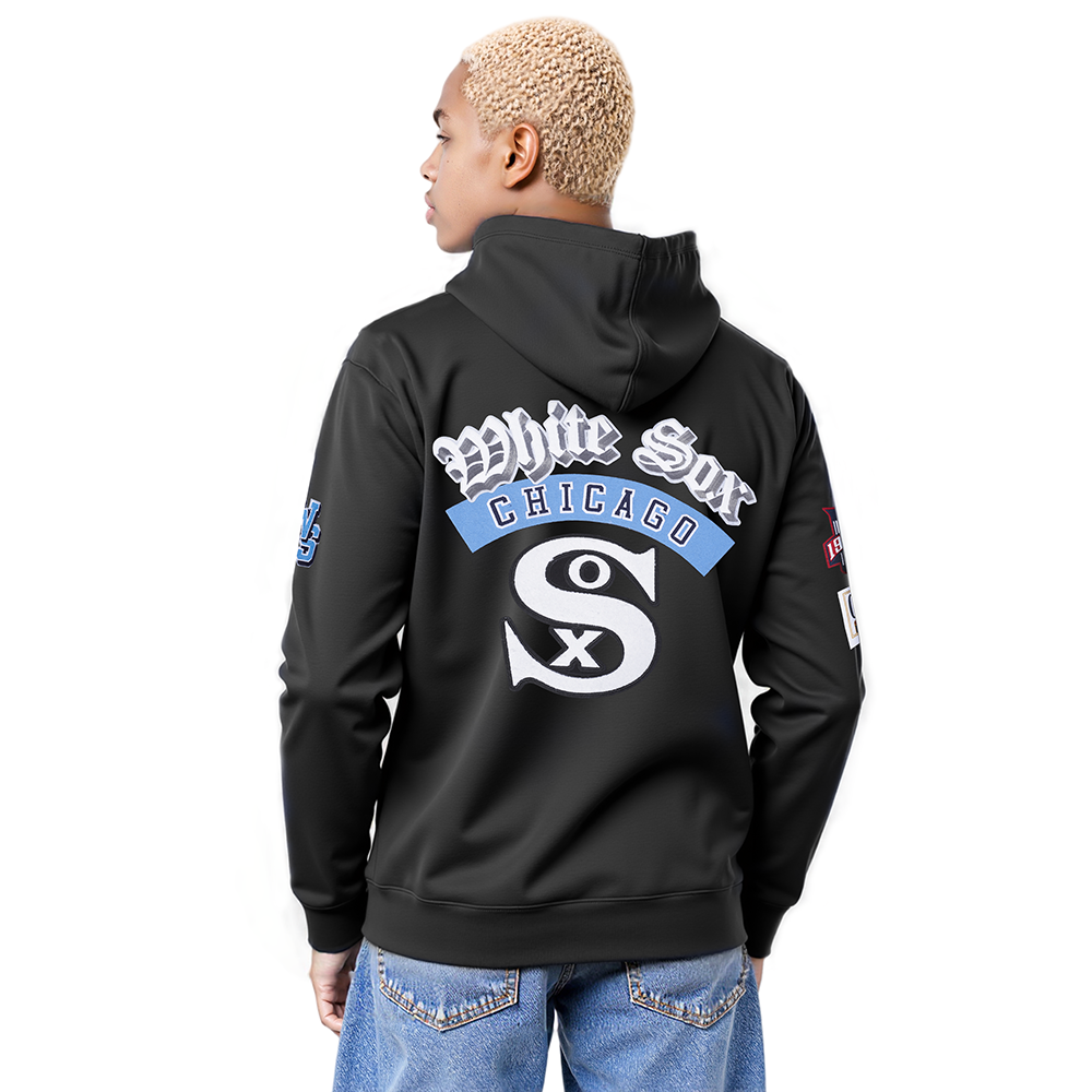 MLB CHICAGO WHITE SOX BEST OF CHANDAIL À CAPUCHON EN MOLLETON À ÉPAULES TOMBANTES POUR HOMME (NOIR)