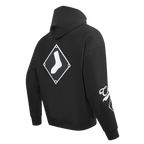 MLB CHICAGO WHITE SOX LIVING LARGE CHANDAIL À CAPUCHON EN MOLLETON À ÉPAULES TOMBANTES POUR HOMME (NOIR)