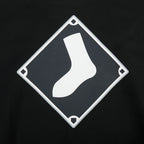 MLB CHICAGO WHITE SOX LIVING LARGE CHANDAIL À CAPUCHON EN MOLLETON À ÉPAULES TOMBANTES POUR HOMME (NOIR)