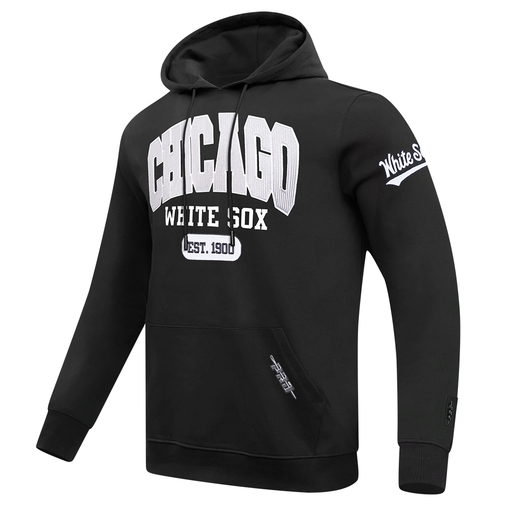 MLB CHICAGO WHITE SOX CITY ARCH CHANDAIL À CAPUCHON EN MOLLETON POUR HOMME (NOIR)