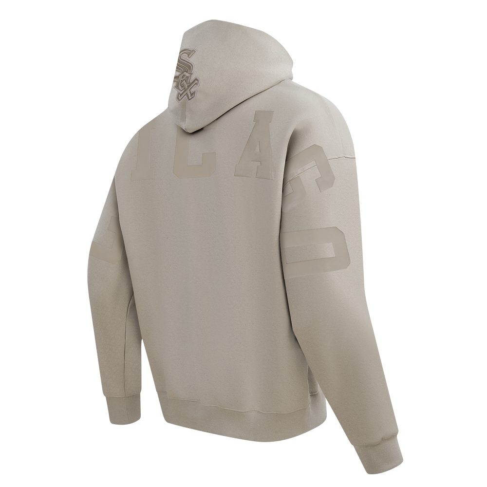MLB CHICAGO WHITE SOX WINGSPAN MEN'S DROP SHOULDER FLC PO HOODIE v2 (TAUPE)