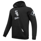 MLB CHICAGO WHITE SOX CLASSIC CHENILLE CHANDAIL À CAPUCHON EN MAILLE DOUBLE POUR HOMME (NOIR)
