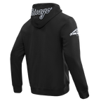 MLB CHICAGO WHITE SOX CLASSIC CHENILLE CHANDAIL À CAPUCHON EN MAILLE DOUBLE À GLISSIÈRE POUR HOMME (NOIR)
