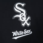 MLB CHICAGO WHITE SOX CLASSIC CHENILLE CHANDAIL À CAPUCHON EN MAILLE DOUBLE À GLISSIÈRE POUR HOMME (NOIR)