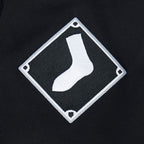 MLB CHICAGO WHITE SOX CLASSIC CHENILLE CHANDAIL À CAPUCHON EN MAILLE DOUBLE À GLISSIÈRE POUR HOMME (NOIR)