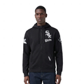 MLB CHICAGO WHITE SOX CLASSIC CHENILLE CHANDAIL À CAPUCHON EN MAILLE DOUBLE À GLISSIÈRE POUR HOMME (NOIR)
