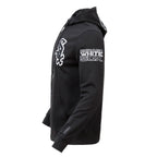 MLB CHICAGO WHITE SOX CLASSIC CHENILLE MEN'S  FULL ZIP PULLOVER HOODIE (BLACK)