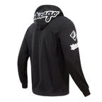 MLB CHICAGO WHITE SOX CLASSIC CHENILLE MEN'S  FULL ZIP PULLOVER HOODIE (BLACK)