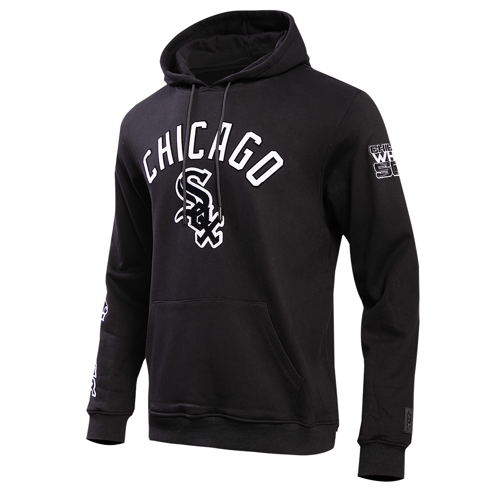 MLB CHICAGO WHITE SOX CLASSIC MEN'S PULLOVER HOODIE (BLACK)