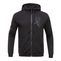 MLB CHICAGO WHITE SOX TRIPLE BLACK CHANDAIL À CAPUCHON À GLISSIÈRE (NOIR)