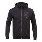 MLB CHICAGO WHITE SOX TRIPLE BLACK CHANDAIL À CAPUCHON À GLISSIÈRE (NOIR)