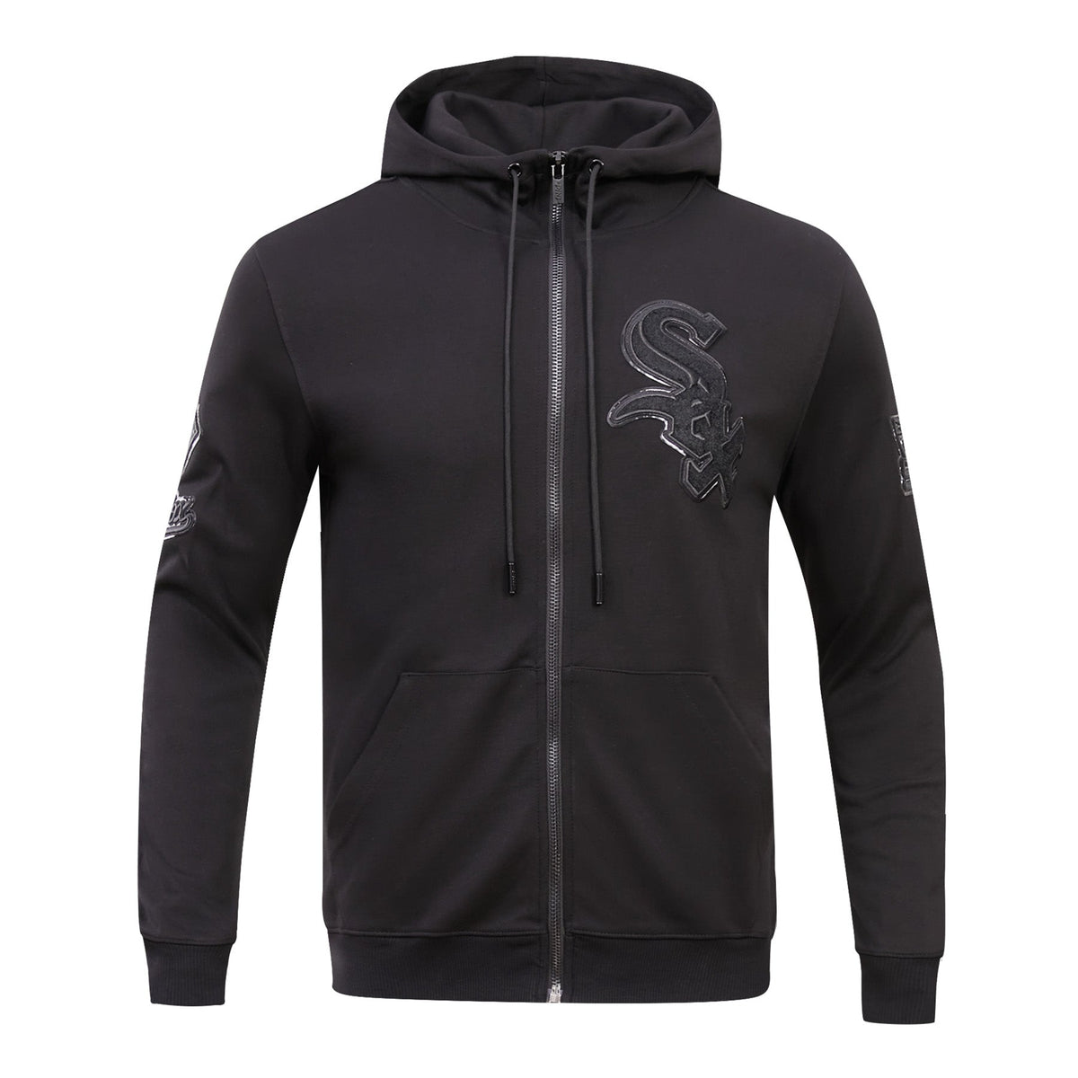 MLB CHICAGO WHITE SOX TRIPLE BLACK CHANDAIL À CAPUCHON À GLISSIÈRE (NOIR)