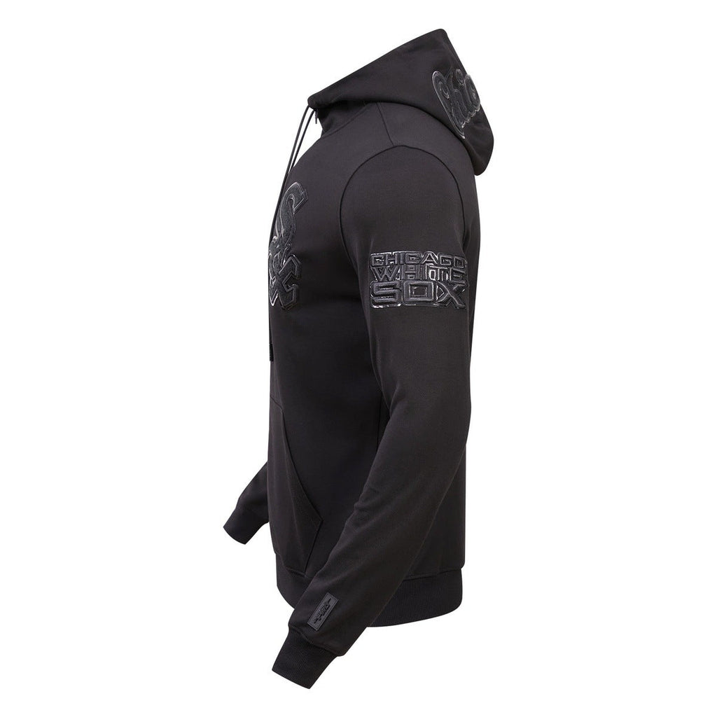 MLB CHICAGO WHITE SOX TRIPLE BLACK CHANDAIL À CAPUCHON À GLISSIÈRE (NOIR)