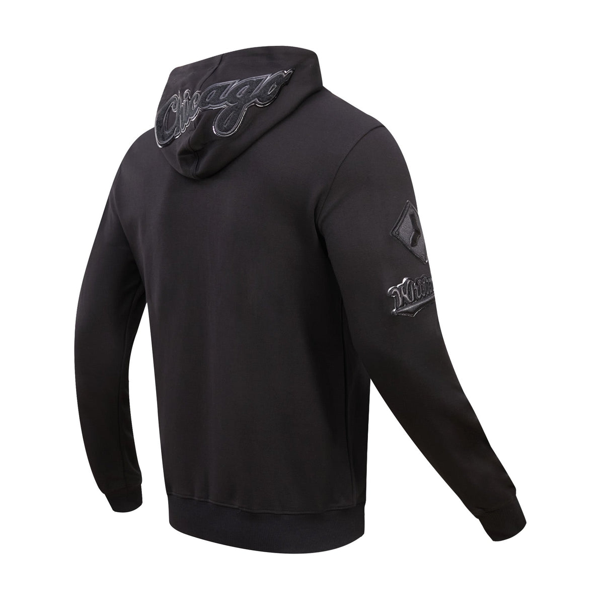 MLB CHICAGO WHITE SOX TRIPLE BLACK CHANDAIL À CAPUCHON À GLISSIÈRE (NOIR)