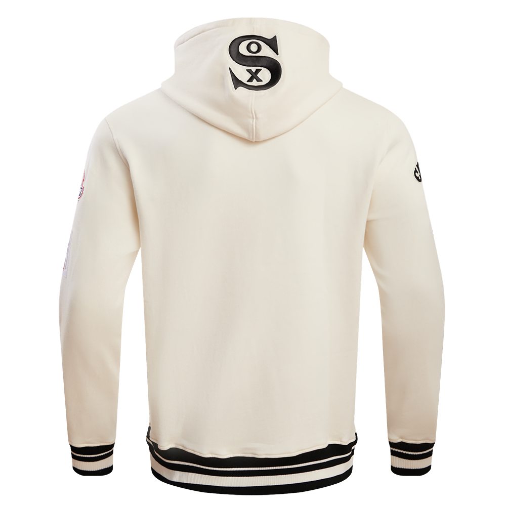 MLB CHICAGO WHITE SOX RETRO CLASSIC CHANDAIL À CAPUCHON POUR HOMME (COQUILLE D'ŒUF/NOIR)