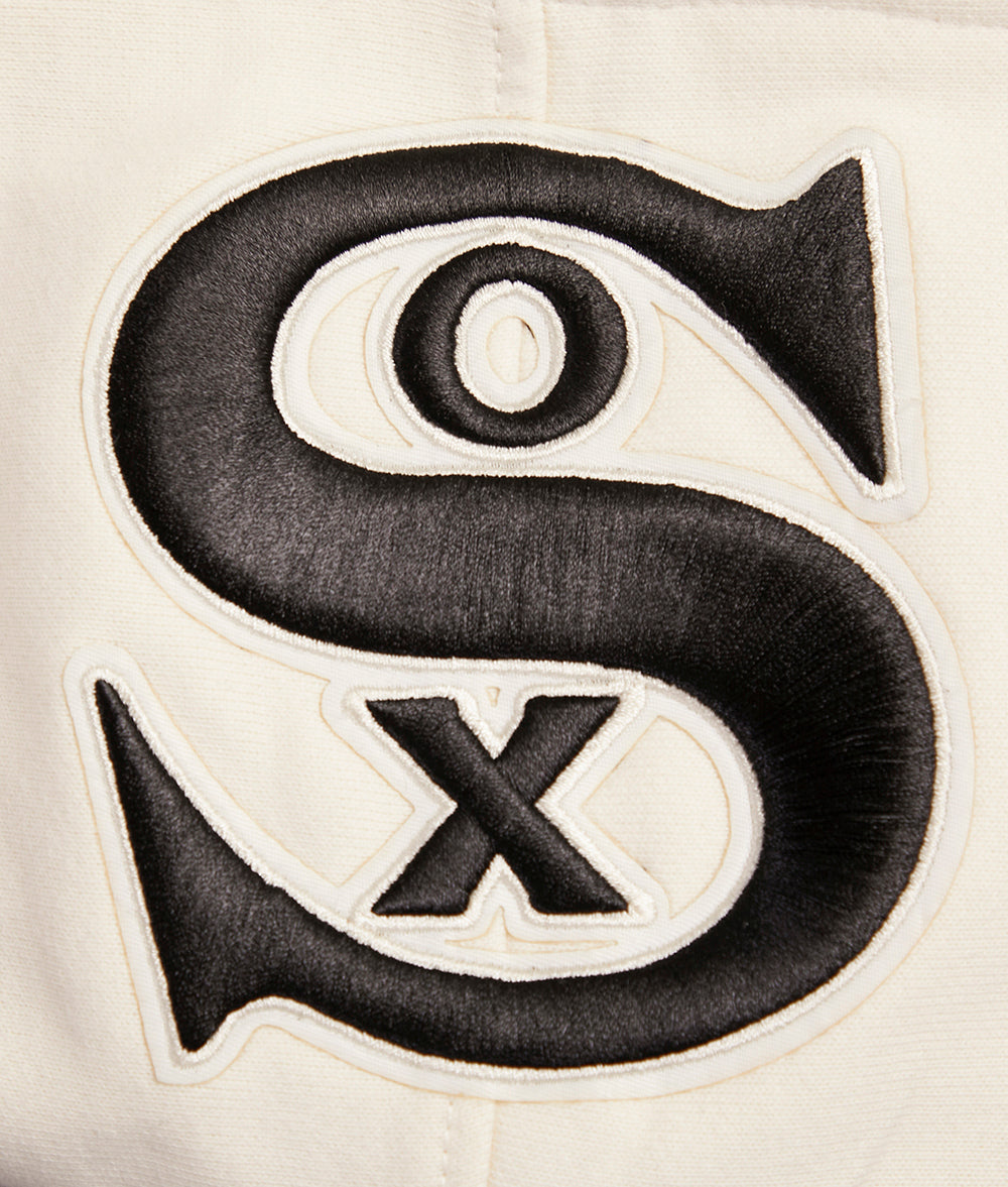 MLB CHICAGO WHITE SOX RETRO CLASSIC CHANDAIL À CAPUCHON POUR HOMME (COQUILLE D'ŒUF/NOIR)