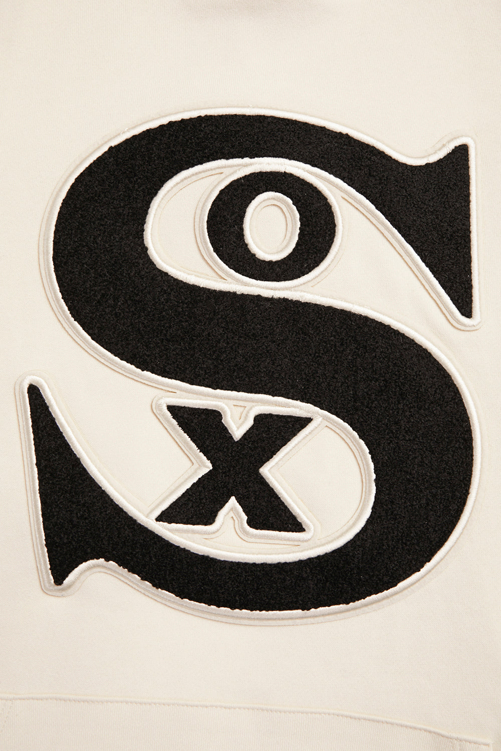 MLB CHICAGO WHITE SOX RETRO CLASSIC CHANDAIL À CAPUCHON POUR HOMME (COQUILLE D'ŒUF/NOIR)