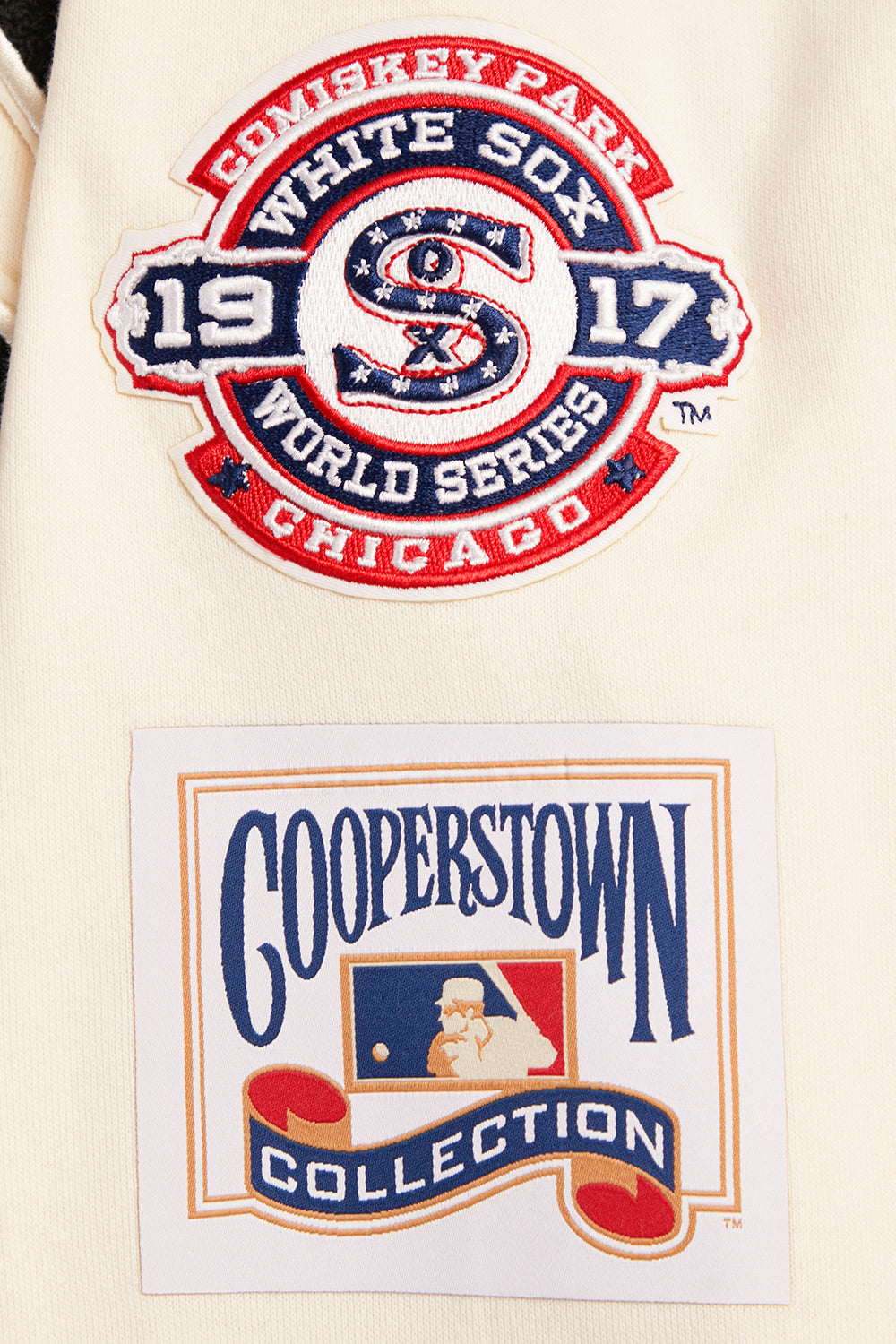 MLB CHICAGO WHITE SOX RETRO CLASSIC CHANDAIL À CAPUCHON POUR HOMME (COQUILLE D'ŒUF/NOIR)