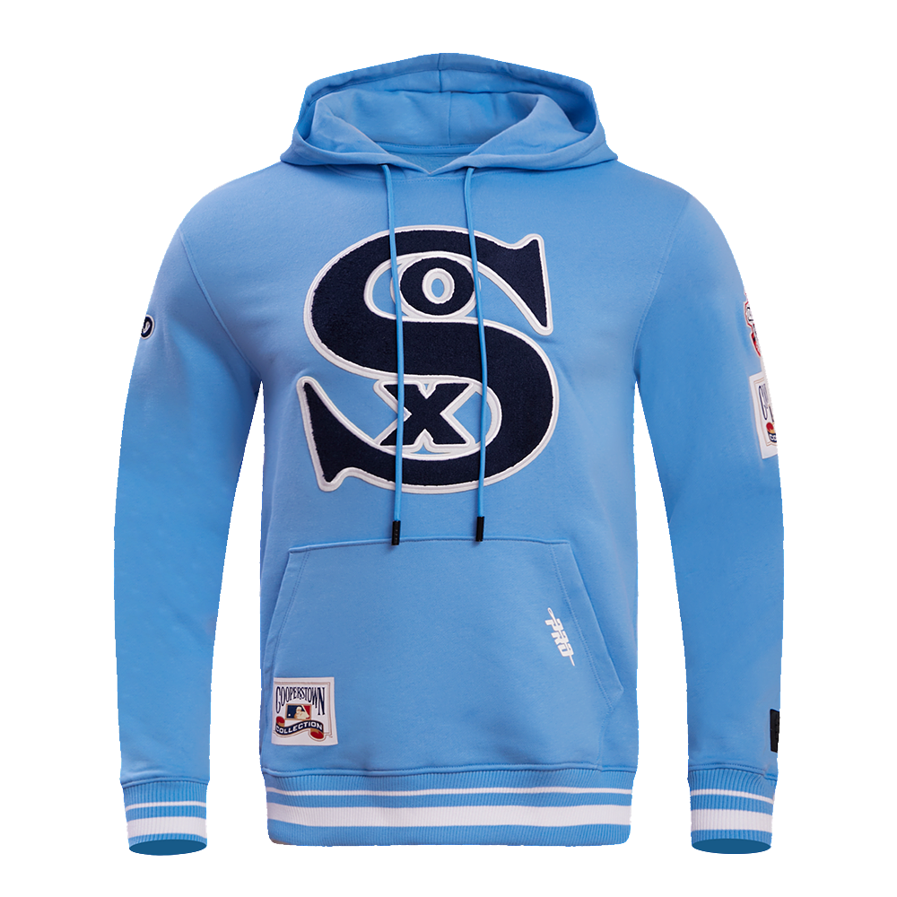 MLB CHICAGO WHITE SOX RETRO CLASSIC MEN'S PULLOVER HOODIE (UNIVERSITY BLUE)