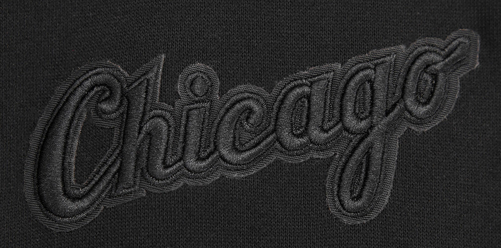 MLB CHICAGO WHITE SOX NEUTRAL CHANDAIL À CAPUCHON EN MOLLETON À ÉPAULES TOMBANTES POUR HOMME (NOIR)