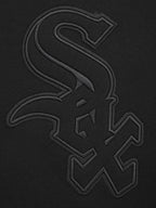 MLB CHICAGO WHITE SOX NEUTRAL CHANDAIL À CAPUCHON EN MOLLETON À ÉPAULES TOMBANTES POUR HOMME (NOIR)