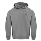 MLB CHICAGO WHITE SOX NEUTRAL CHANDAIL À CAPUCHON EN MOLLETON À ÉPAULES TOMBANTES POUR HOMME (GRIS CHINÉ FONCÉ)
