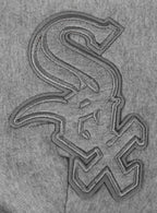 MLB CHICAGO WHITE SOX NEUTRAL CHANDAIL À CAPUCHON EN MOLLETON À ÉPAULES TOMBANTES POUR HOMME (GRIS CHINÉ FONCÉ)