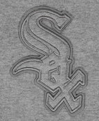 MLB CHICAGO WHITE SOX NEUTRAL CHANDAIL À CAPUCHON EN MOLLETON À ÉPAULES TOMBANTES POUR HOMME (GRIS CHINÉ FONCÉ)