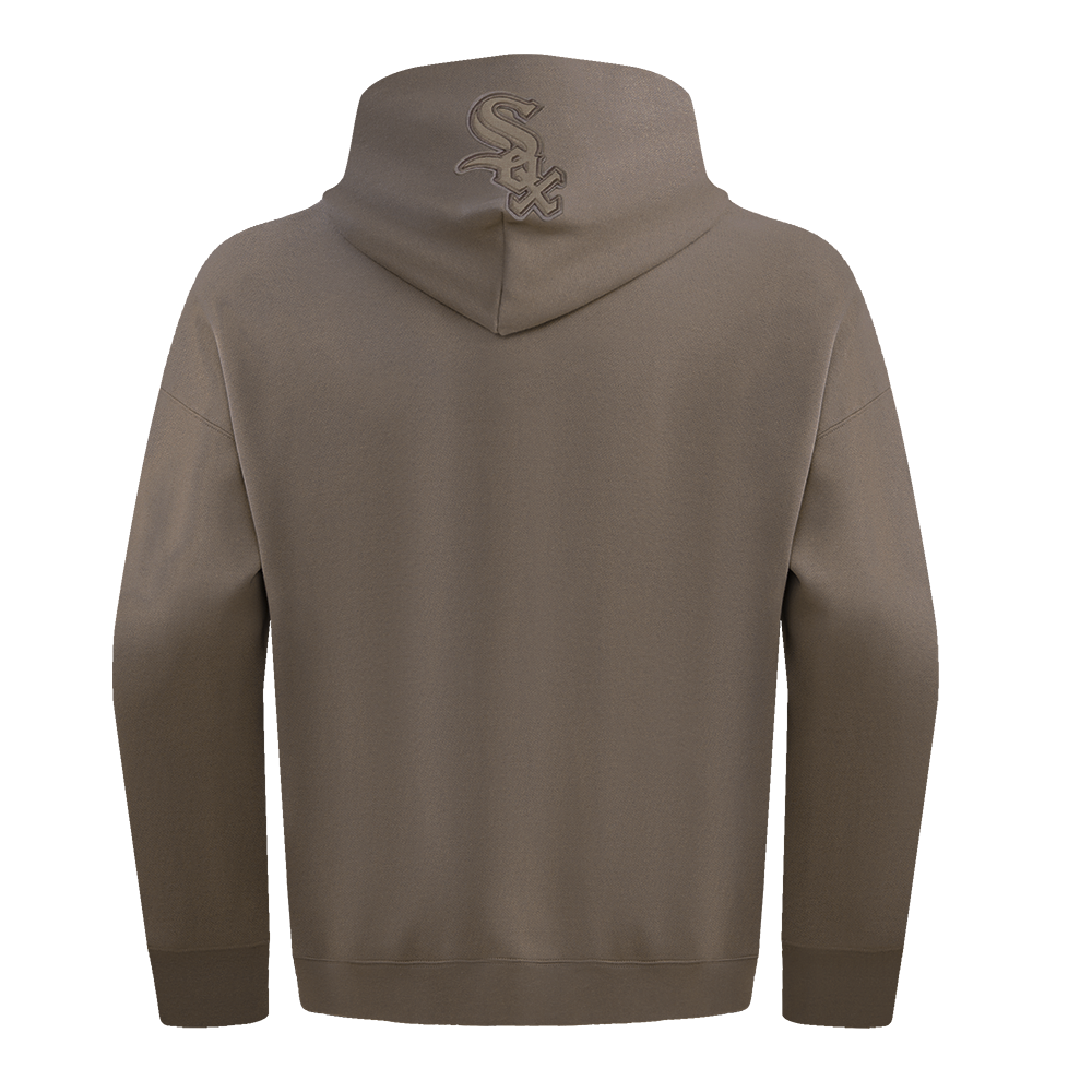 MLB CHICAGO WHITE SOX NEUTRAL MEN'S  DROP SHOULDER FLC PO HOODIE (DARK TAUPE)