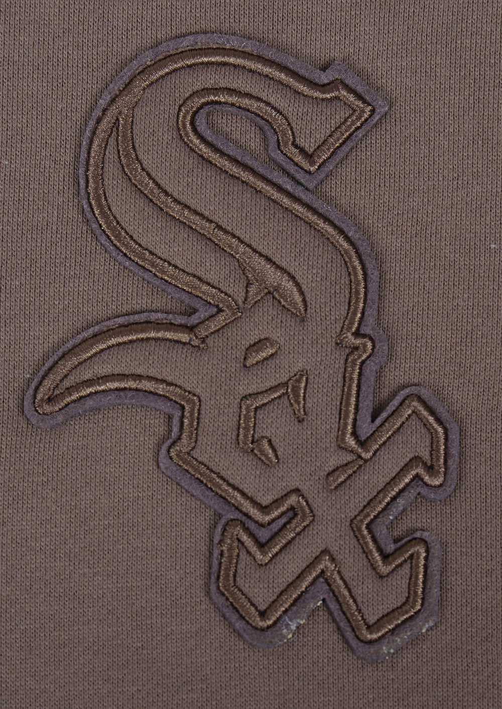 MLB CHICAGO WHITE SOX NEUTRAL MEN'S  DROP SHOULDER FLC PO HOODIE (DARK TAUPE)