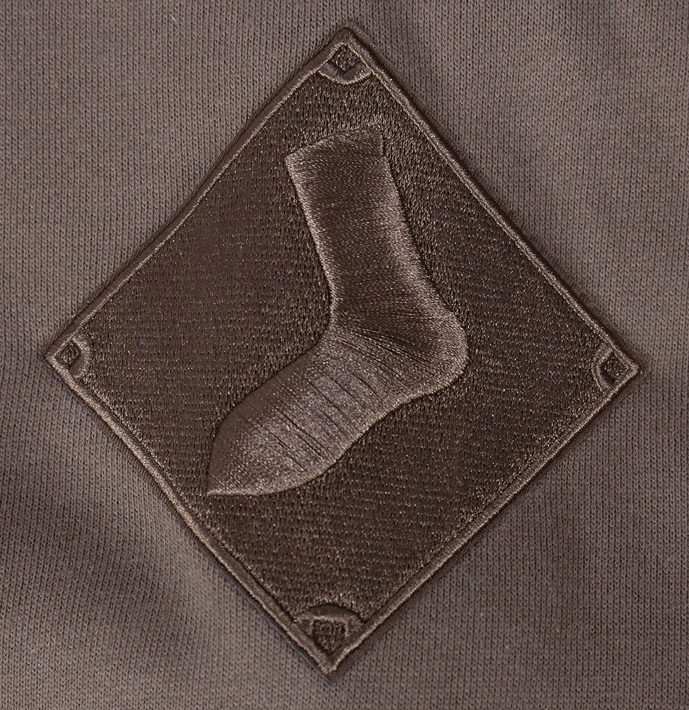 MLB CHICAGO WHITE SOX NEUTRAL MEN'S  DROP SHOULDER FLC PO HOODIE (DARK TAUPE)