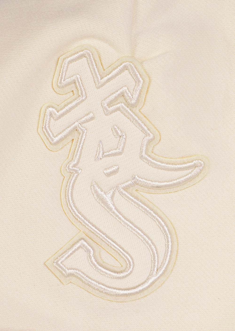 MLB CHICAGO WHITE SOX NEUTRAL MEN'S  DROP SHOULDER FLC PO HOODIE (EGGSHELL)