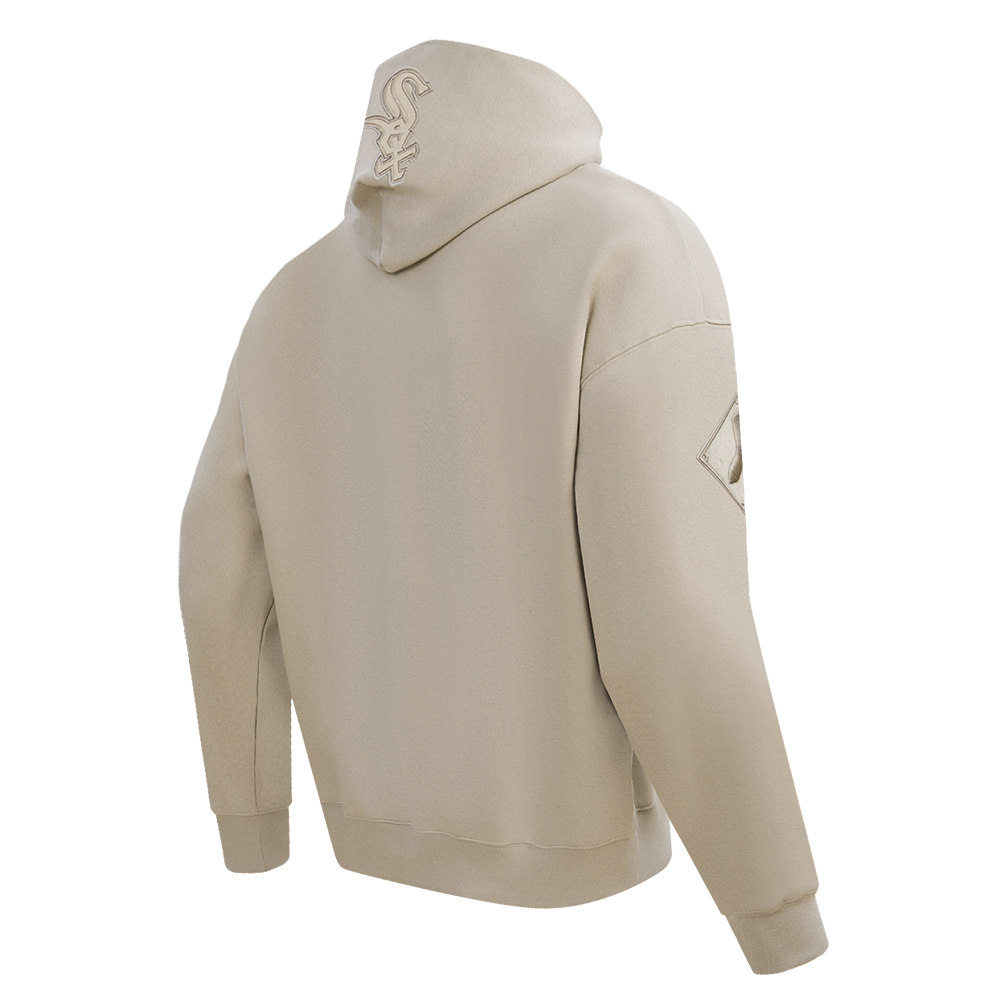 MLB CHICAGO WHITE SOX NEUTRAL MEN'S  DROP SHOULDER FLC PO HOODIE (TAUPE)