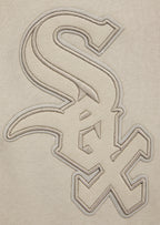 MLB CHICAGO WHITE SOX NEUTRAL MEN'S  DROP SHOULDER FLC PO HOODIE (TAUPE)