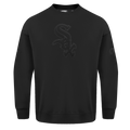 MLB CHICAGO WHITE SOX NEUTRAL MEN'S  DROP SHOULDER FLC CREWNECK (BLACK)