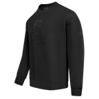 MLB CHICAGO WHITE SOX NEUTRAL MEN'S  DROP SHOULDER FLC CREWNECK (BLACK)