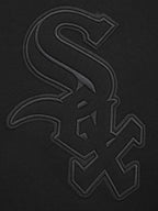 MLB CHICAGO WHITE SOX NEUTRAL MEN'S  DROP SHOULDER FLC CREWNECK (BLACK)