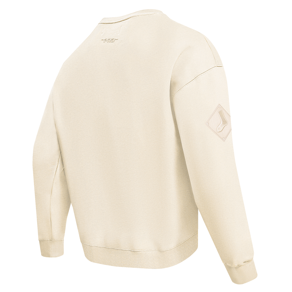 MLB CHICAGO WHITE SOX NEUTRAL MEN'S  DROP SHOULDER FLC CREWNECK (EGGSHELL)