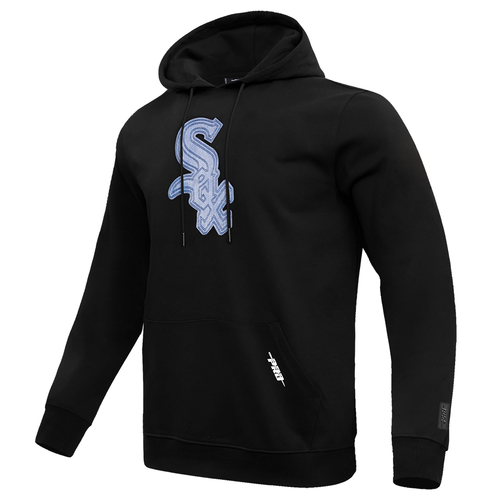 MLB CHICAGO WHITE SOX VARSITY BLUES MEN'S PULLOVER HOODIE (BLACK)