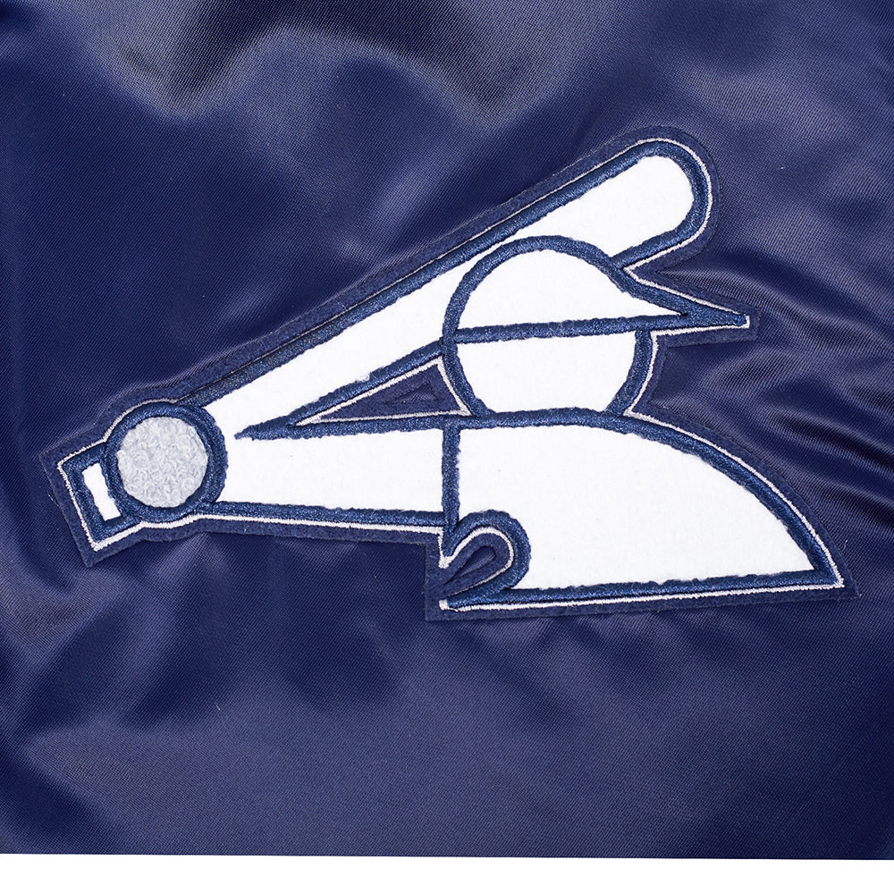 MLB CHICAGO WHITE SOX SOUVENIR BLOUSON EN SATIN POUR HOMME (MARINE)