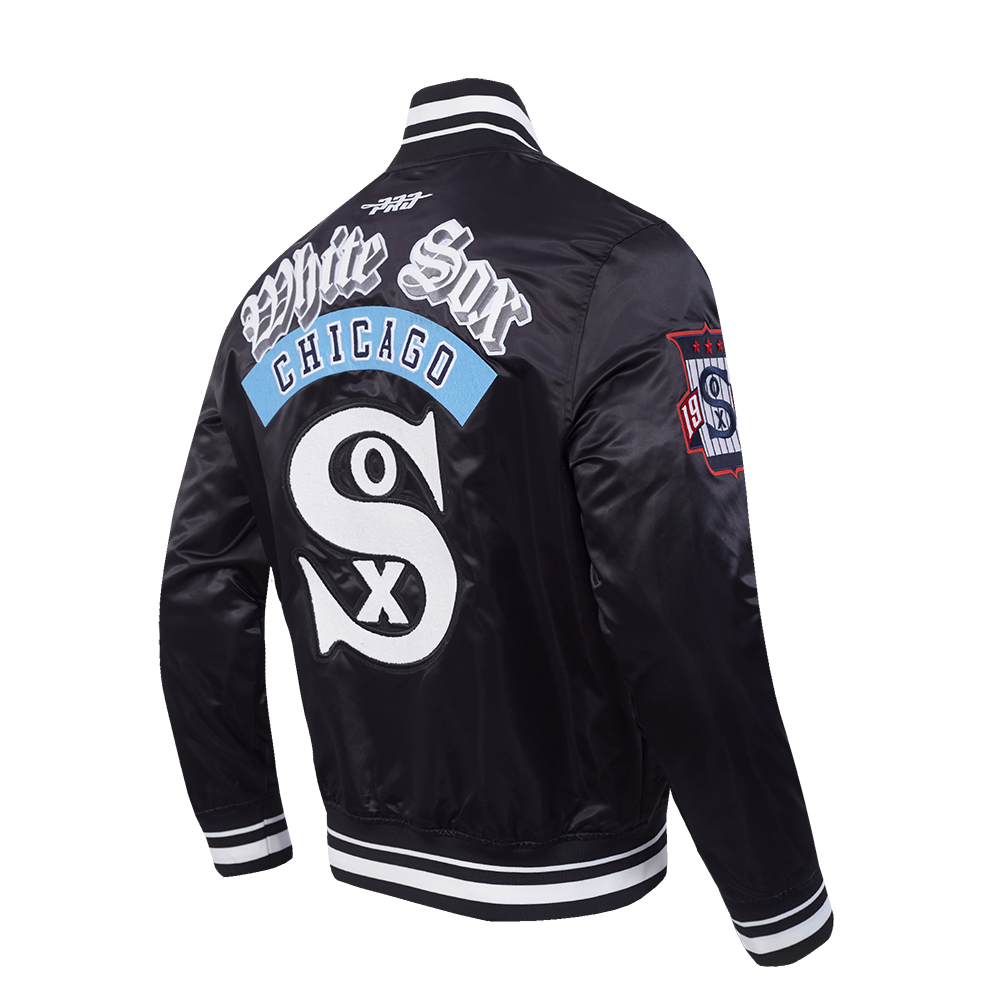 MLB CHICAGO WHITE SOX BEST OF MEN'S RIB SATIN JACKET (BLACK)