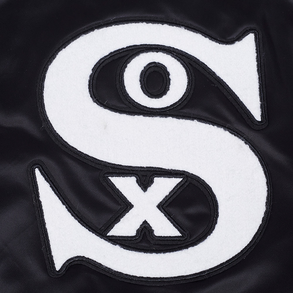 MLB CHICAGO WHITE SOX BEST OF MEN'S RIB SATIN JACKET (BLACK)
