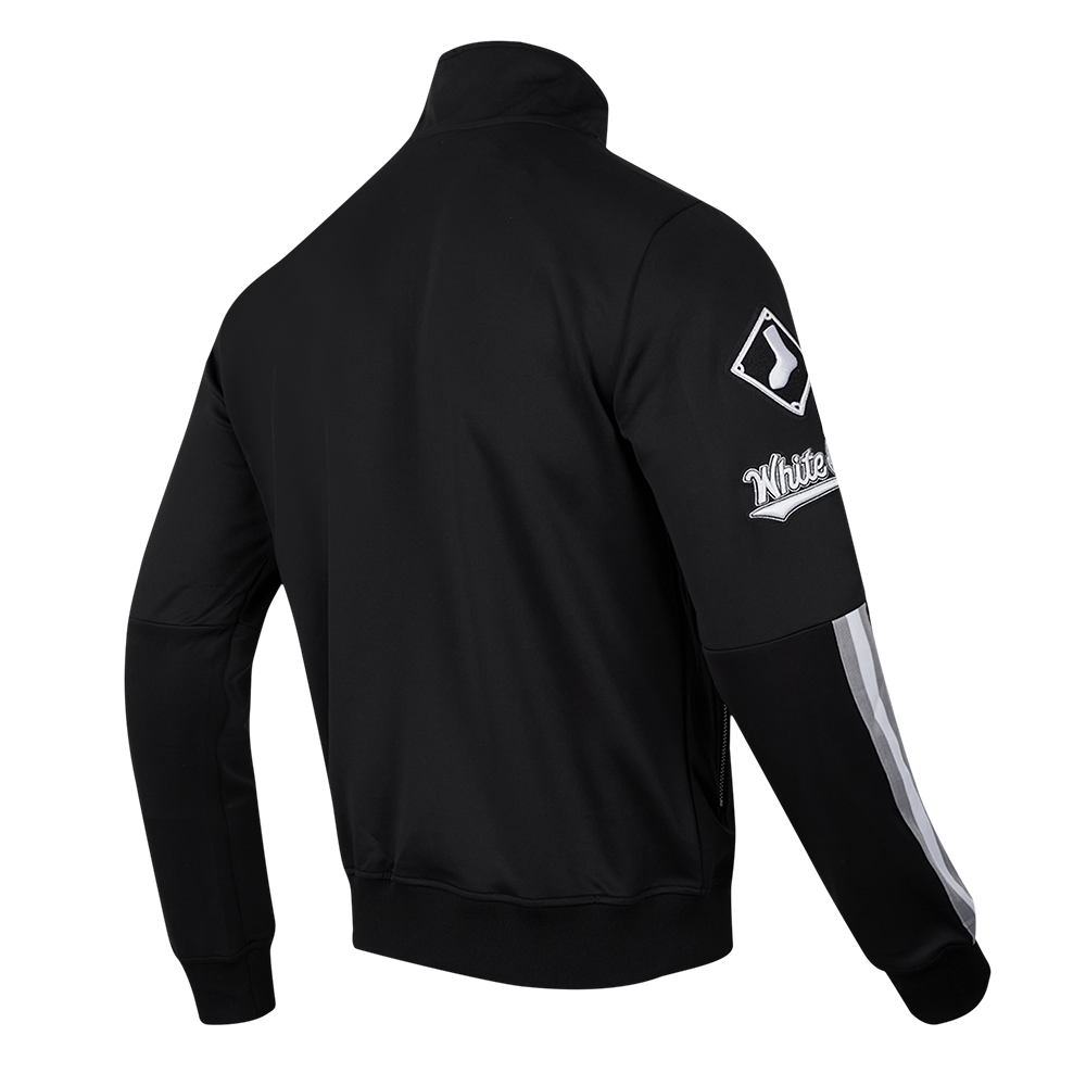 MLB CHICAGO WHITE SOX CLASSIC MEN'S TRACK JACKET (BLACK)