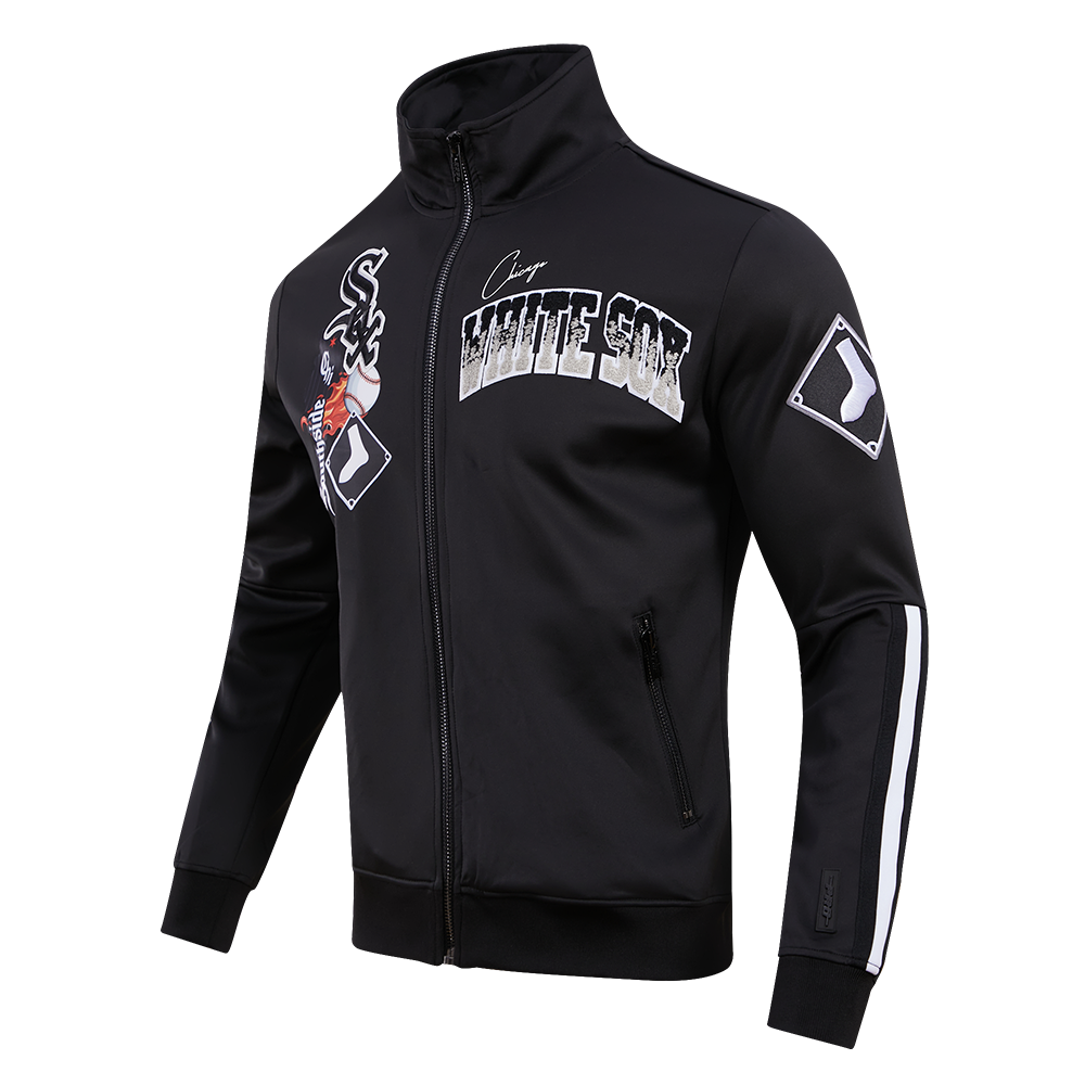 MLB CHICAGO WHITE SOX HOMETOWN MEN'S TRACK JACKET (BLACK)