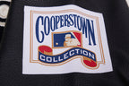 MLB CHICAGO WHITE SOX RETRO CLASSIC BLOUSON COLLÉGIAL EN LAINE À BORDS CÔTELÉS POUR HOMME (COQUILLE D'ŒUF/NOIR)
