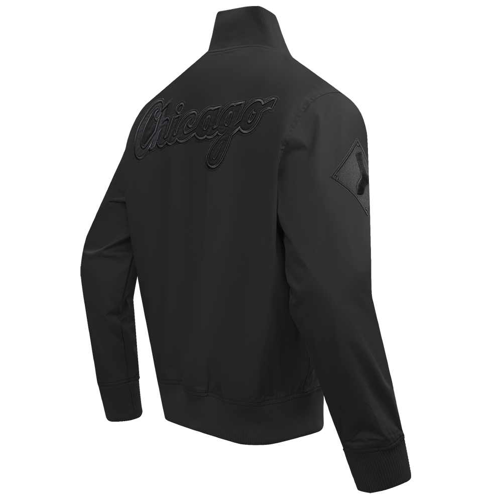 MLB CHICAGO WHITE SOX NEUTRAL MEN'S  TWILL JACKET (BLACK)
